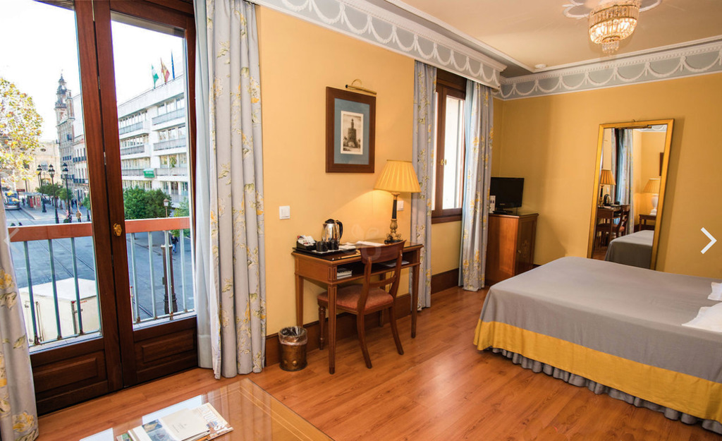 Location Hotel Inglaterra Seville Official website
