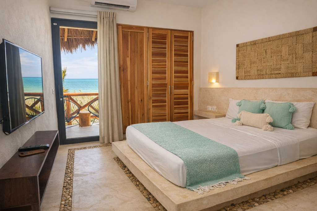 Habitación de lujo con vista al mar