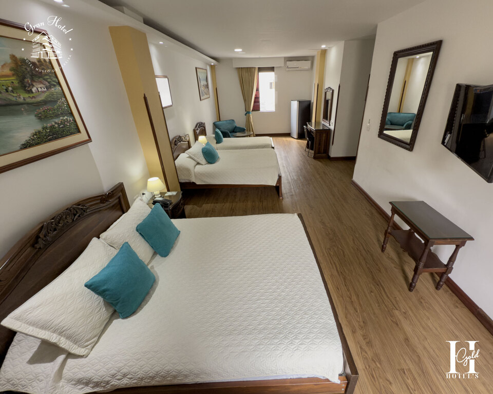 Habitación Cuádruple con ventilador