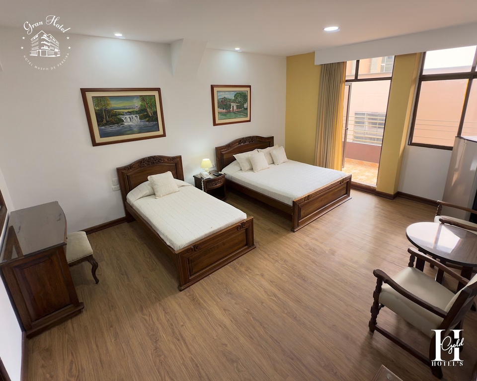 Habitación Triple Superior con aire acondicionado