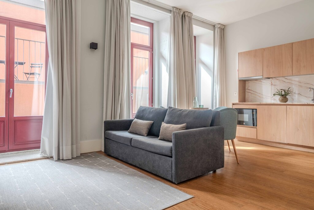 Apartamento de 1 Quarto com Terraço