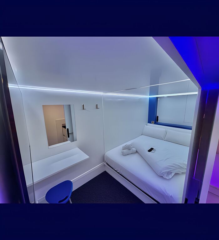 Modulo Deluxe XXL en habitacion compartida mixta de 3 modulos