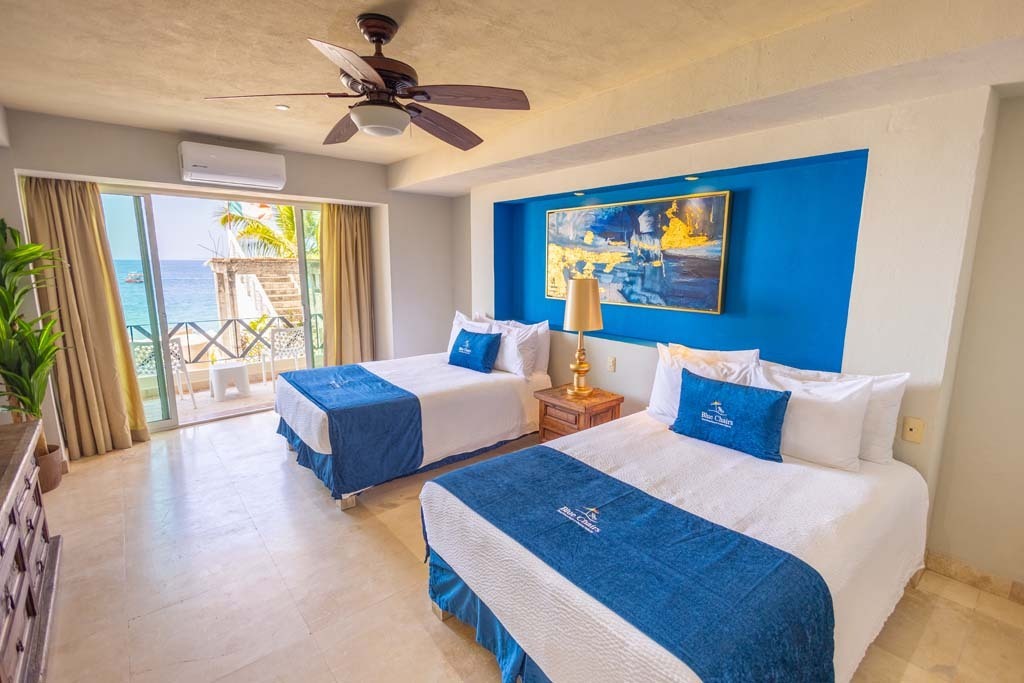 Blue Serene Standard Room 2 Queen Beds