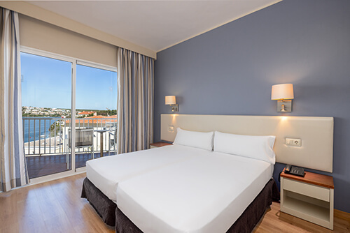 Double Bed Side View Sea