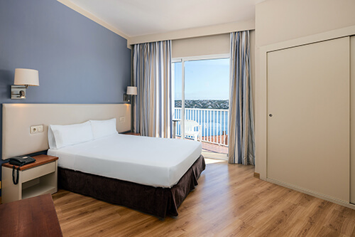 Double Bed Side View Sea