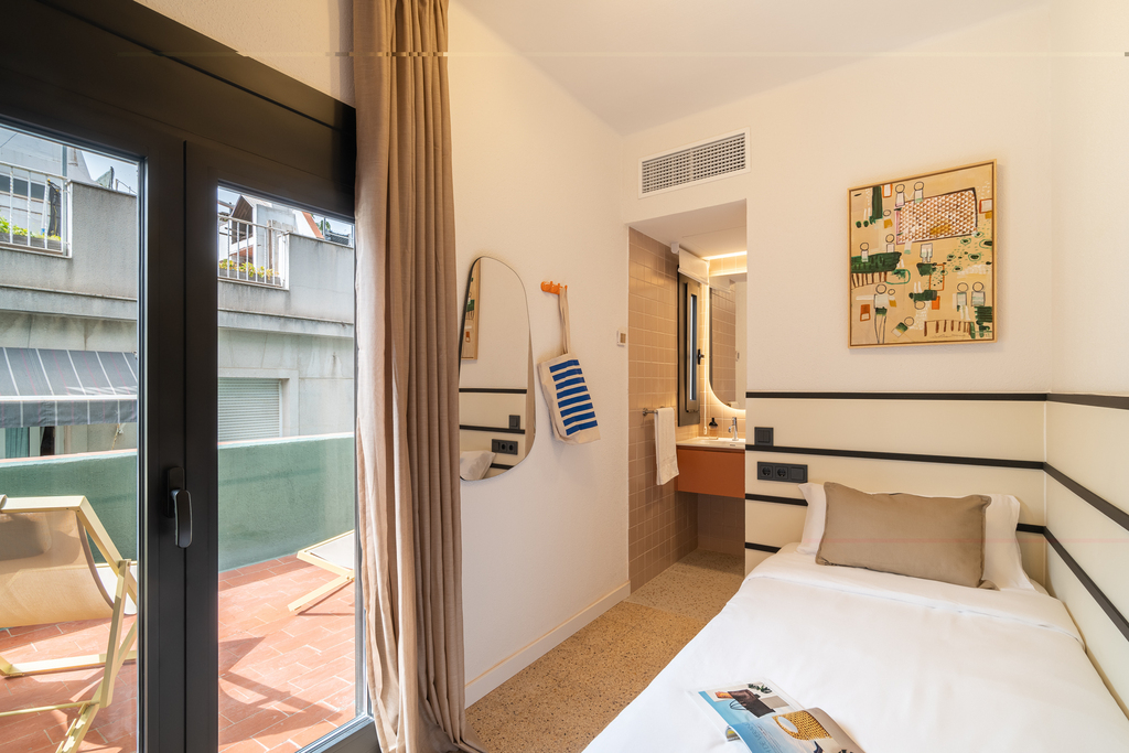 Habitación Individual con Terraza