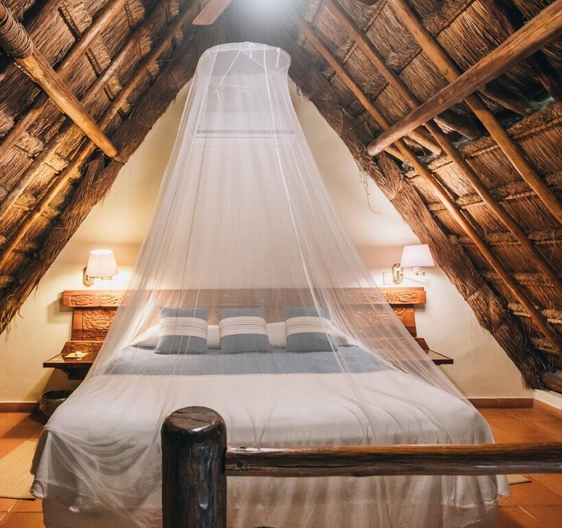 Mayan Bungalow con Terraza y 1 cama king