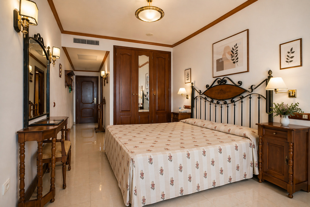 Doppelzimmer zur Einzelnutzung mit Gartenblick (Balkon oder Terrasse)