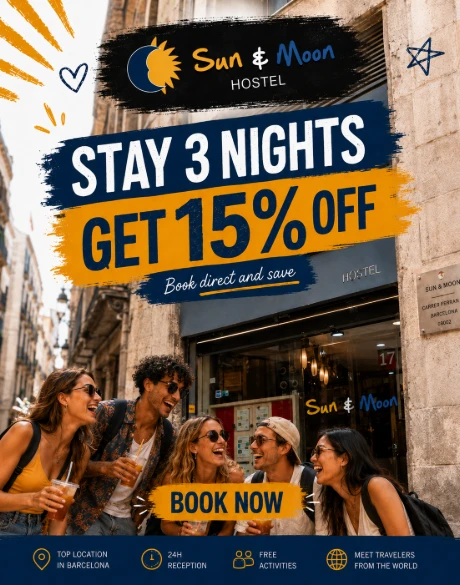 QUEDA’T 3 NITS I ACONSEGUEIX UN 10% DE DESCOMPTE !
